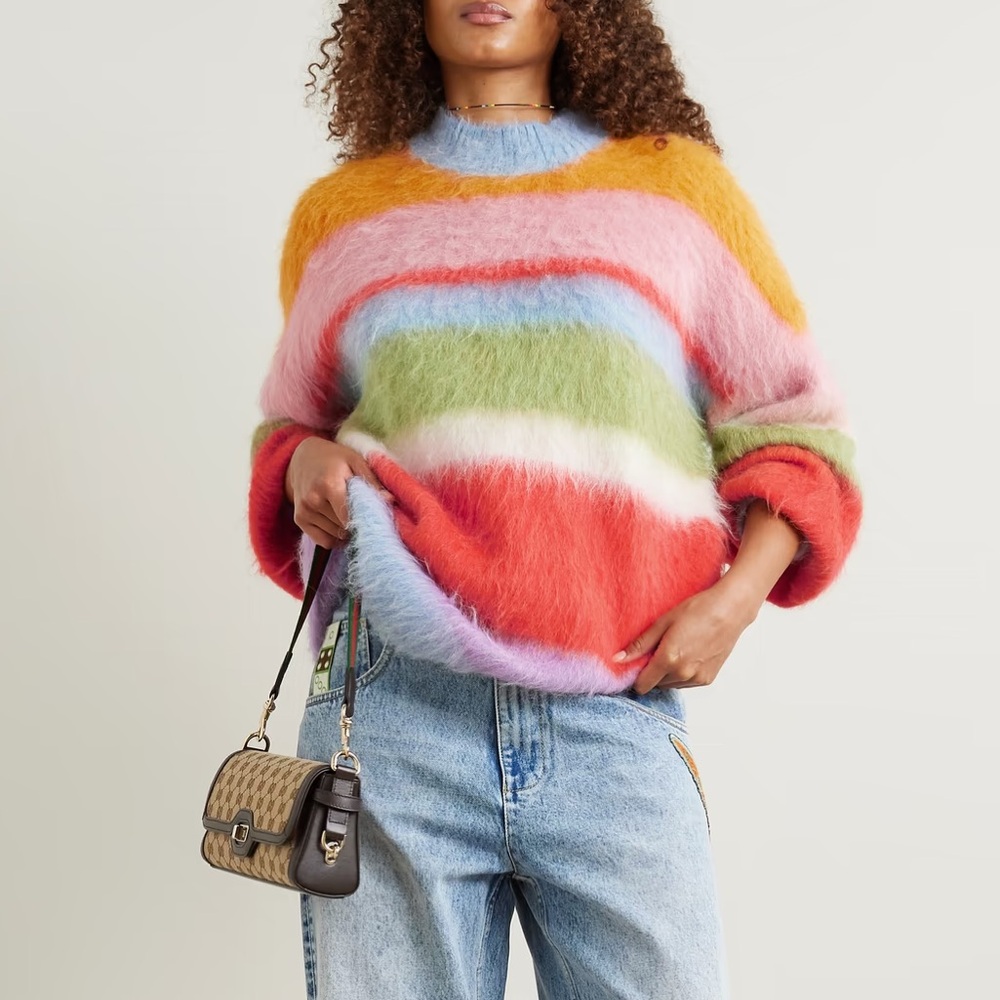 Alémais Colorful Striped Boyfriend Sweater